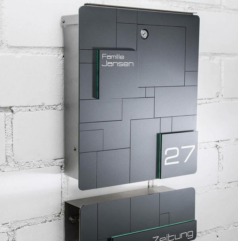 verschlossener Briefkasten